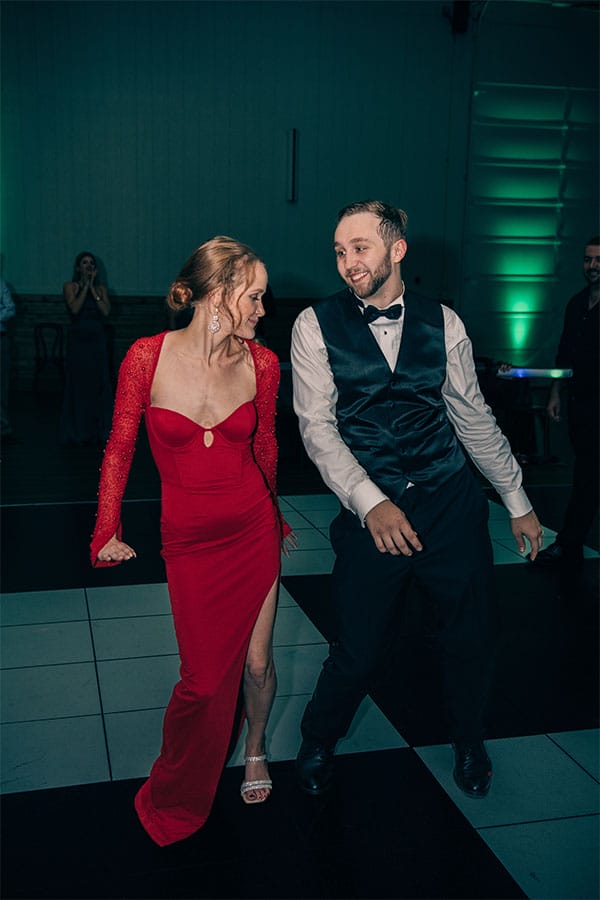 People dancing.